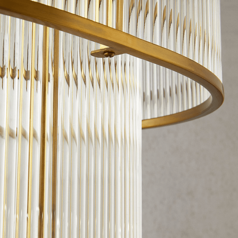 Ioki Oval Chandelier, Antique Brass