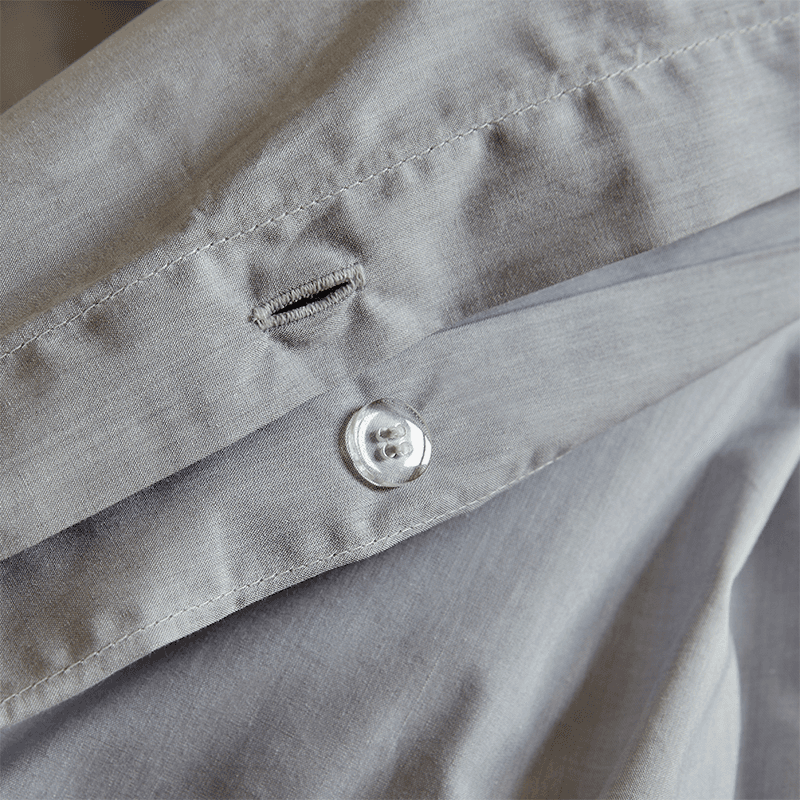 Stornoway Chambray Duvet Set, King, Silver