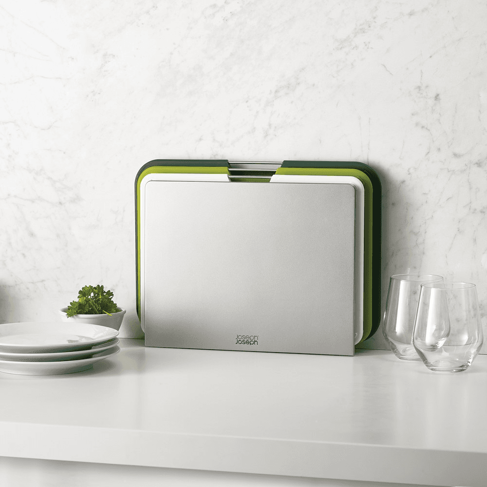 Nest Set of 3 large chopping boards, Green