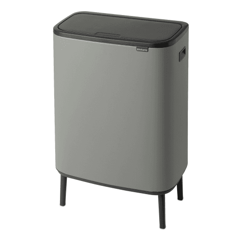 Image showing the Bo Hi touch bin, 30 litre, Mineral Concrete Grey product.