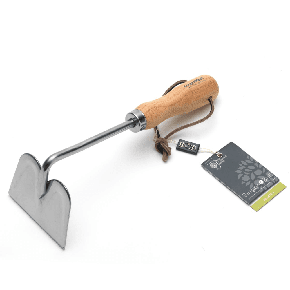 Stainless Steel Hand Hoe, Silver/Natural