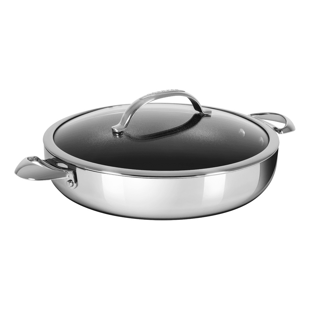 HaptIQ Chef pan with lid, Dia32cm, Metallic
