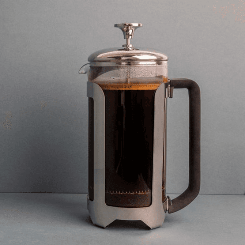 Roma Stainless Steel Cafetière, 8 Cup, Silver