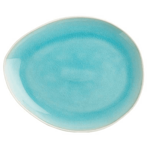 Image showing the Vie Naturelle Medium Plate, W19.5cm x D16.3cm, Turquoise product.
