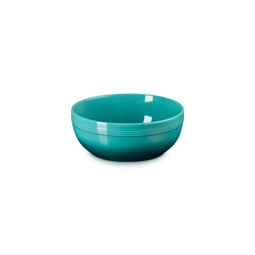 Image showing the Stoneware Coupe Serving Bowl, Bleu Riviera product.
