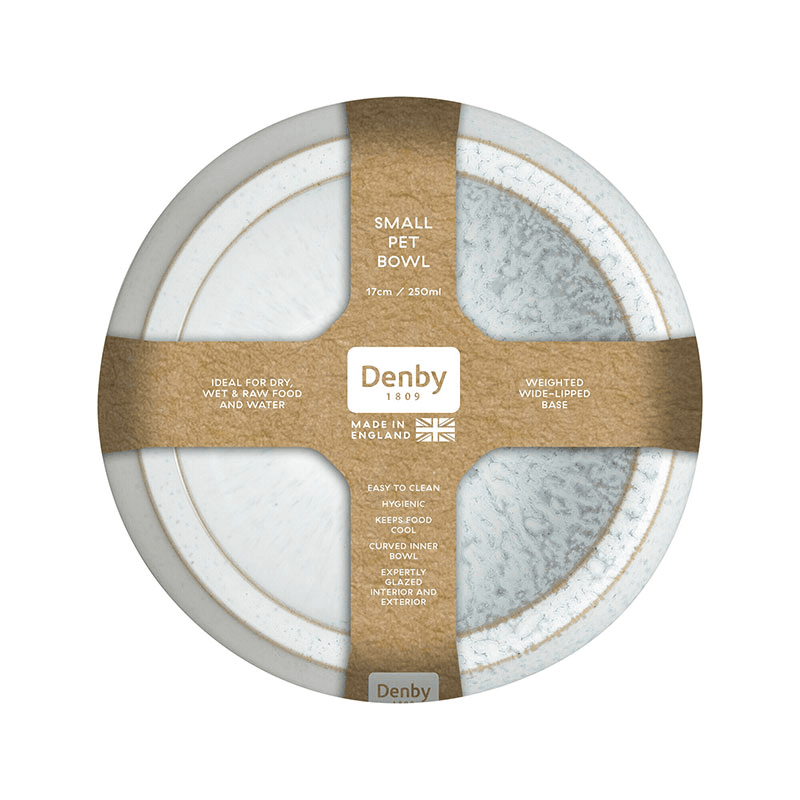 Kiln Pet Bowl, D17 x H6cm, Chalk