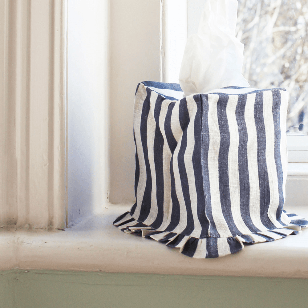 Stripe Square Tissue Box Cover