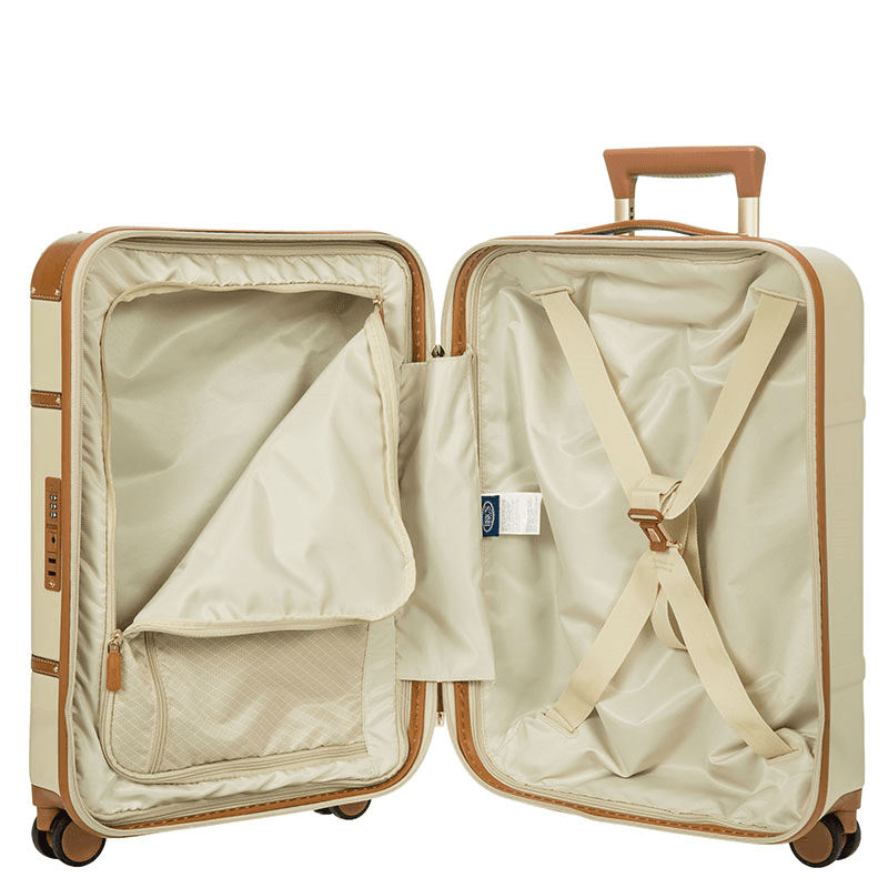 Bellagio Carry-On Suitcase, H55 x L38 x W23cm, Cream