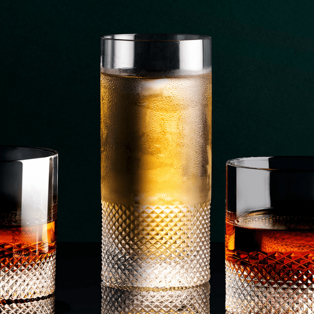 Diamond Cut Crystal Highball
