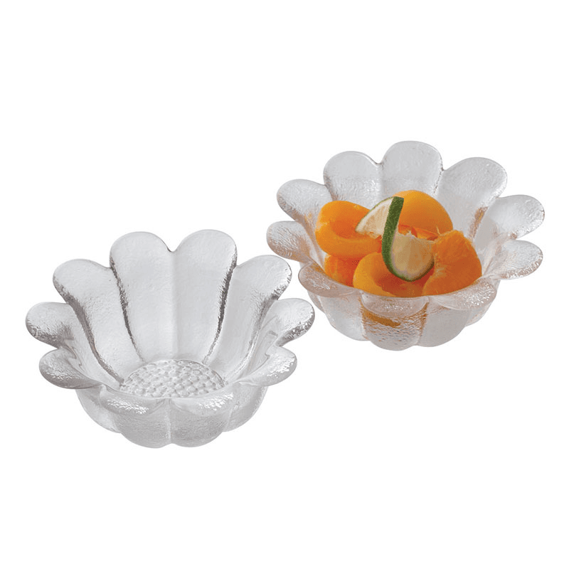 Daisy Set of 2 Dishes, D18cm, Clear