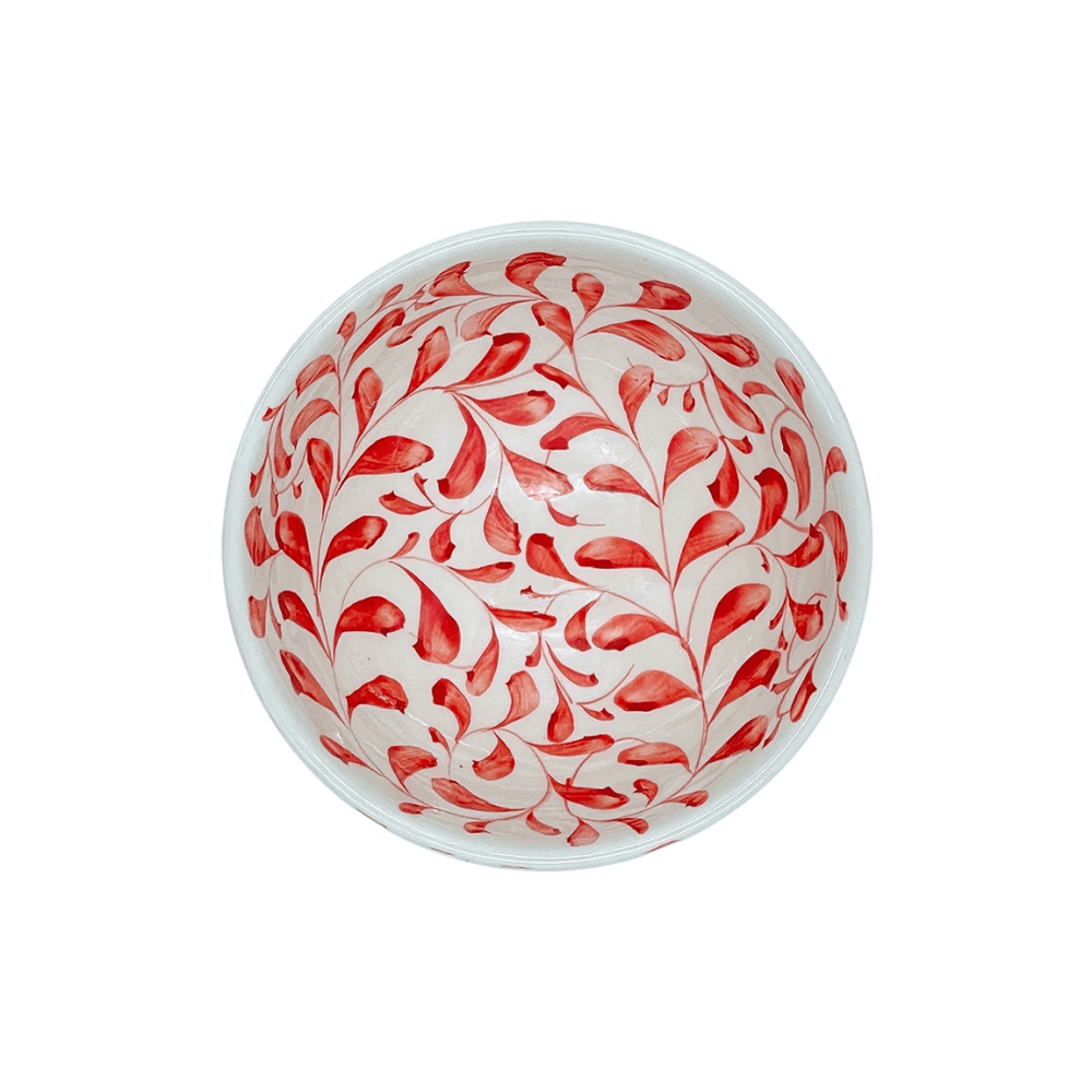 Scroll Small Bowl, Red