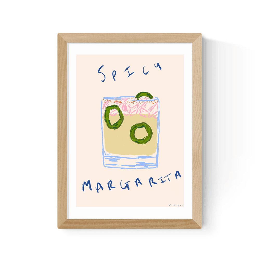 Nia Beynon Spicy Margarita Print, Oak