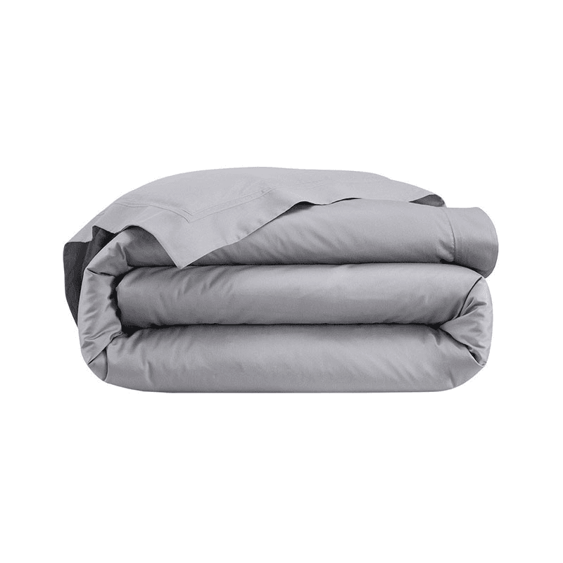Triomphe - 300 Thread Count Cotton Sateen Super king duvet cover, 260 x 220cm, Platine
