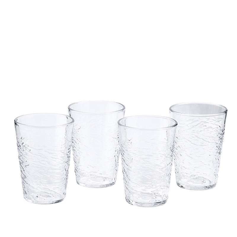 Pacific Set of 4 Hiball Glasses, 500ml, Clear