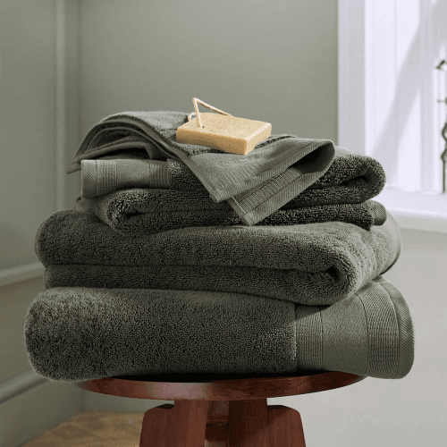 Image showing the Signature Turkish Bath Towel, Forest Green product.