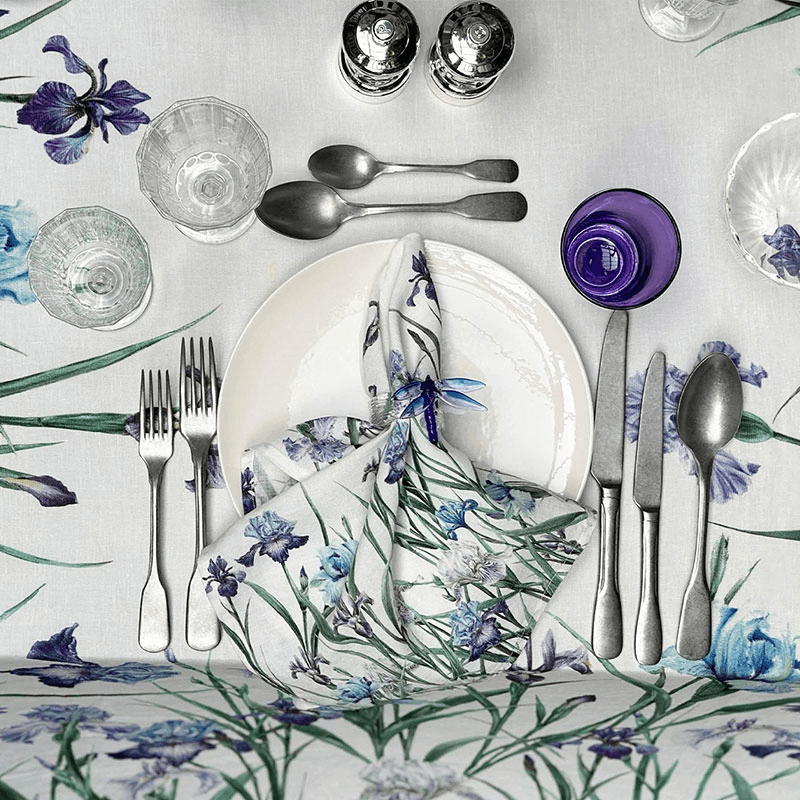 Iris Linen Napkin, 50 x 50cm, Purple
