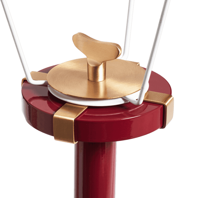 Ziara Wireless Table Lamp and Roa Shade, H48cm, Red