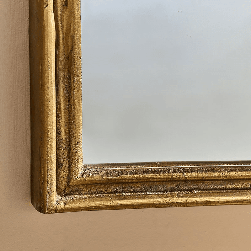 Almora Arched Mirror, H65 x W80cm, Antique Brass