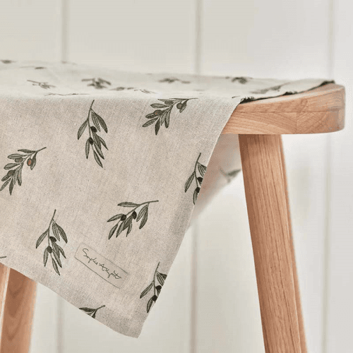 Image showing the Olive Branch Tea Towel, Neutral product.