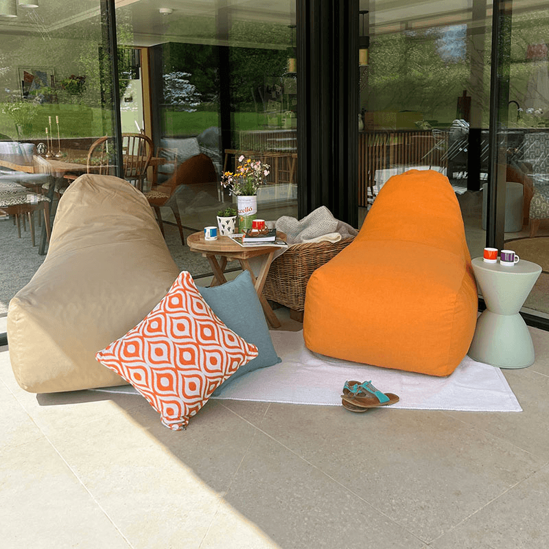 Beanbag Style Chair, Burnt Orange