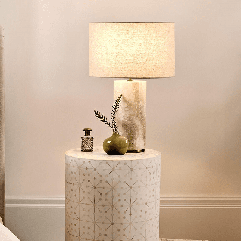Remi Table Lamp, H35cm, Cream
