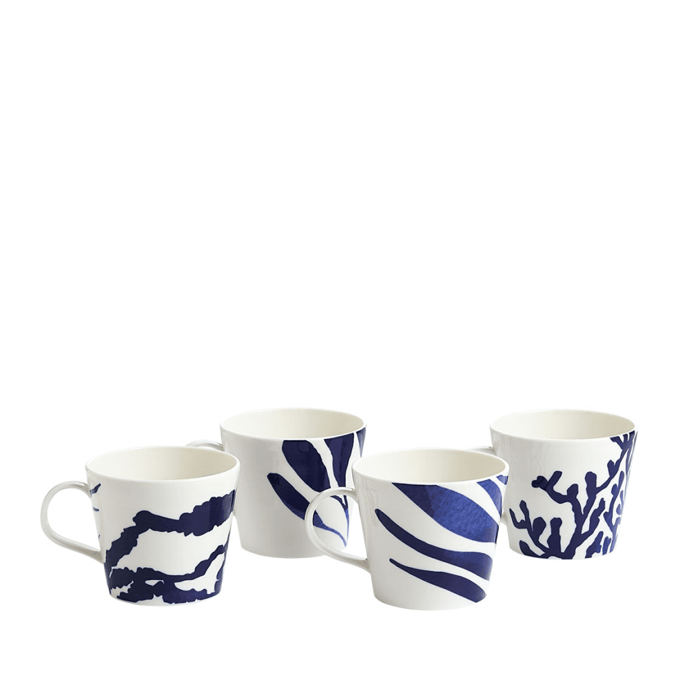 Pacific Set of 4 Mugs, Blue
