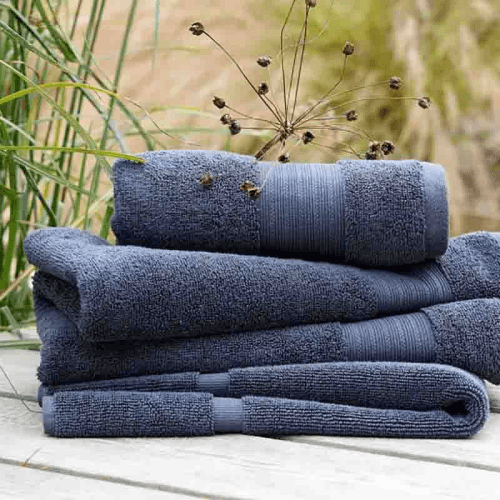 Image showing the Organic Eco Twist Bath Towel, Cinder product.