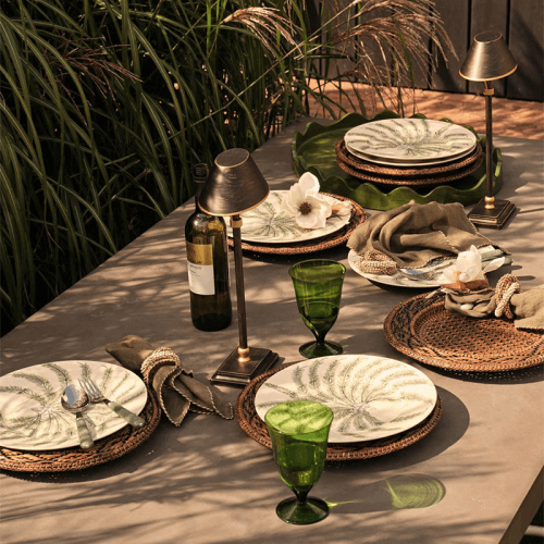 Image showing the Jussara Set of 6 Dinner Plates, D28cm, Sage product.