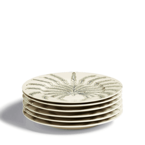Image showing the Jussara Set of 6 Dinner Plates, D28cm, Sage product.