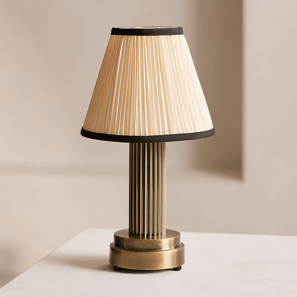 Emmie Portable Lamp, Brass