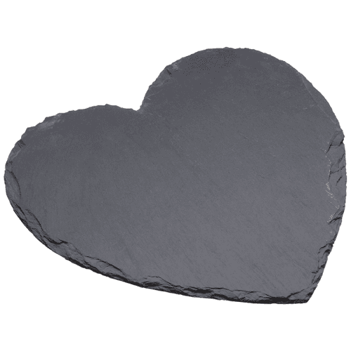 Image showing the Slate Heart Shaped Serving Platter, 25cm product.