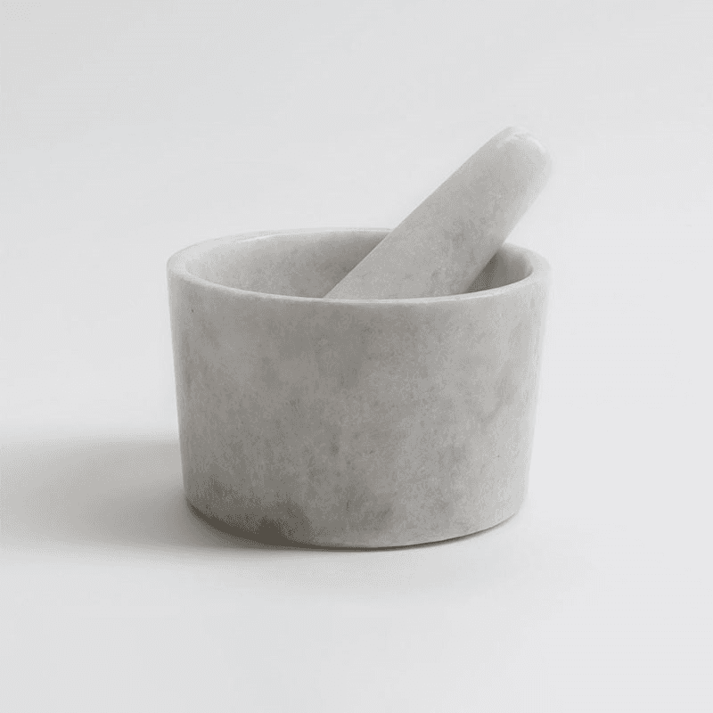 Mandalay Pestle & Mortar, D12cm, Marble