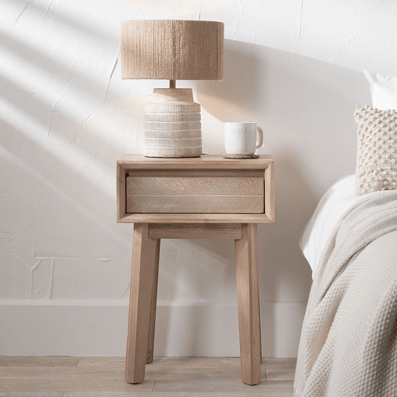 Kalmar Bedside Table, Natural