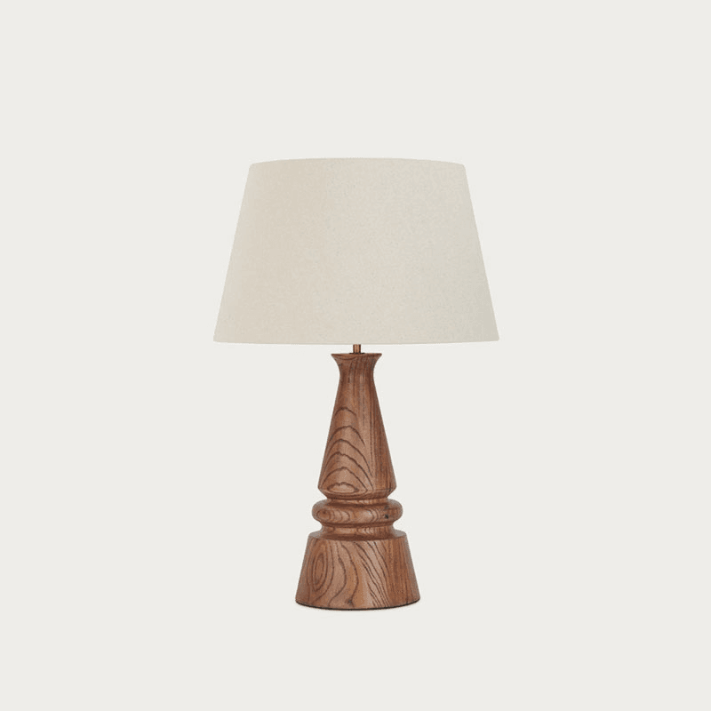 Mason Table Lamp, H67cm, Walnut
