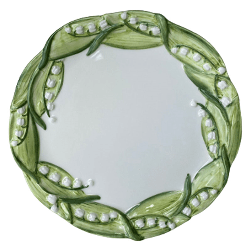 Lily Of The Valley Salad Plate, D21cm, Green
