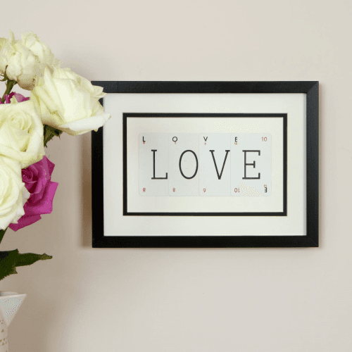 Image showing the LOVE 'Love' Word Frame product.