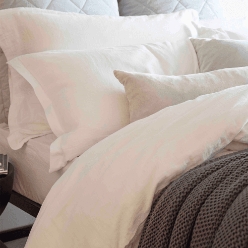 Image showing the Organic Retreat Fitted Sheet, Double, White product.