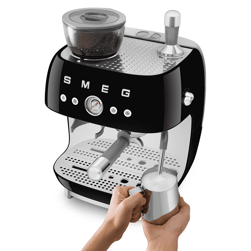 Espresso Coffee Machine with Grinder, Black