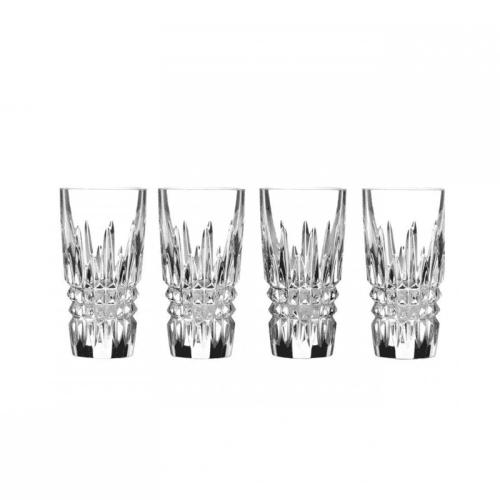 Image showing the Lismore Diamond Set of 4 shot glasses, 10.5cm product.