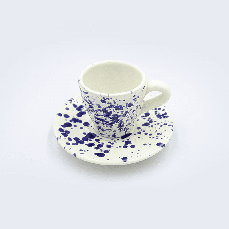 Splatter Espresso Cup & Saucer