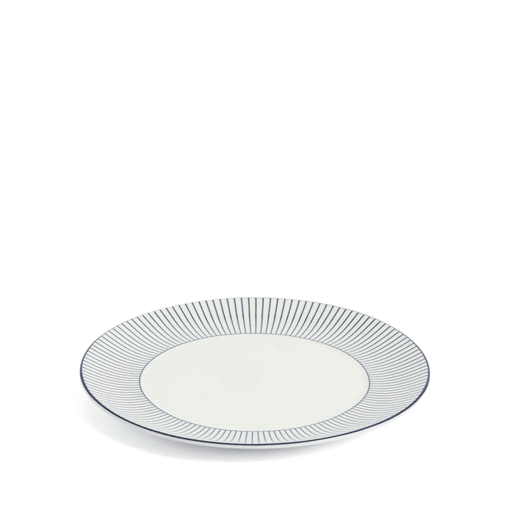 Gio Pinstripe Side Plate, White