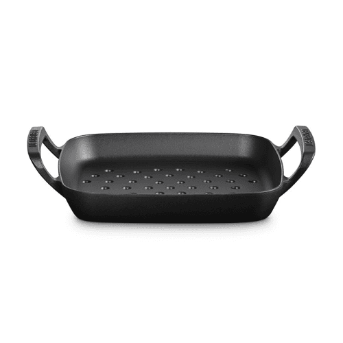 Image showing the BBQ Square Grill Cooking Basket, Satin Black product.