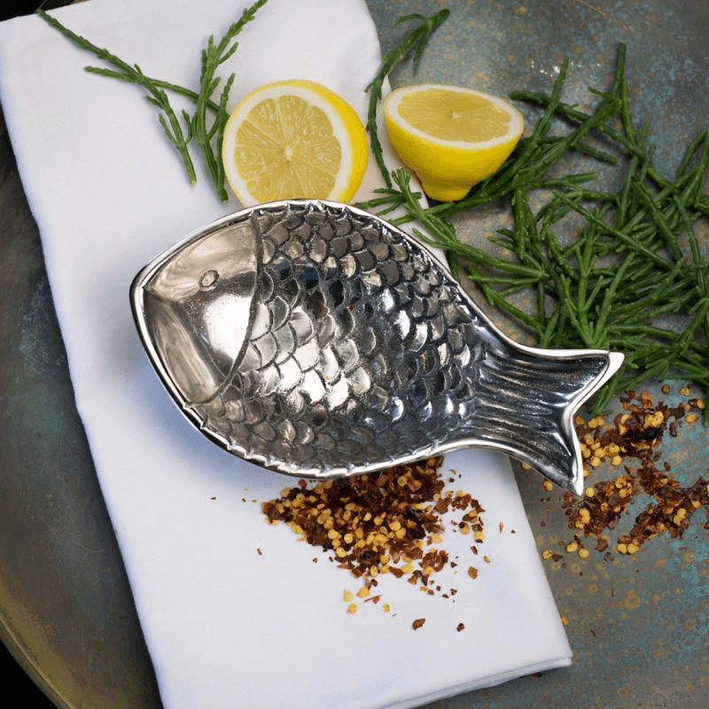 Fish Dip Bowl, L18 x W10cm, Silver