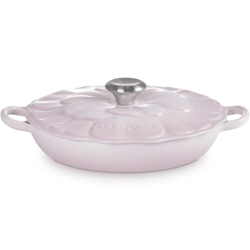 Image showing the Cast Iron Petal Shallow Casserole product.