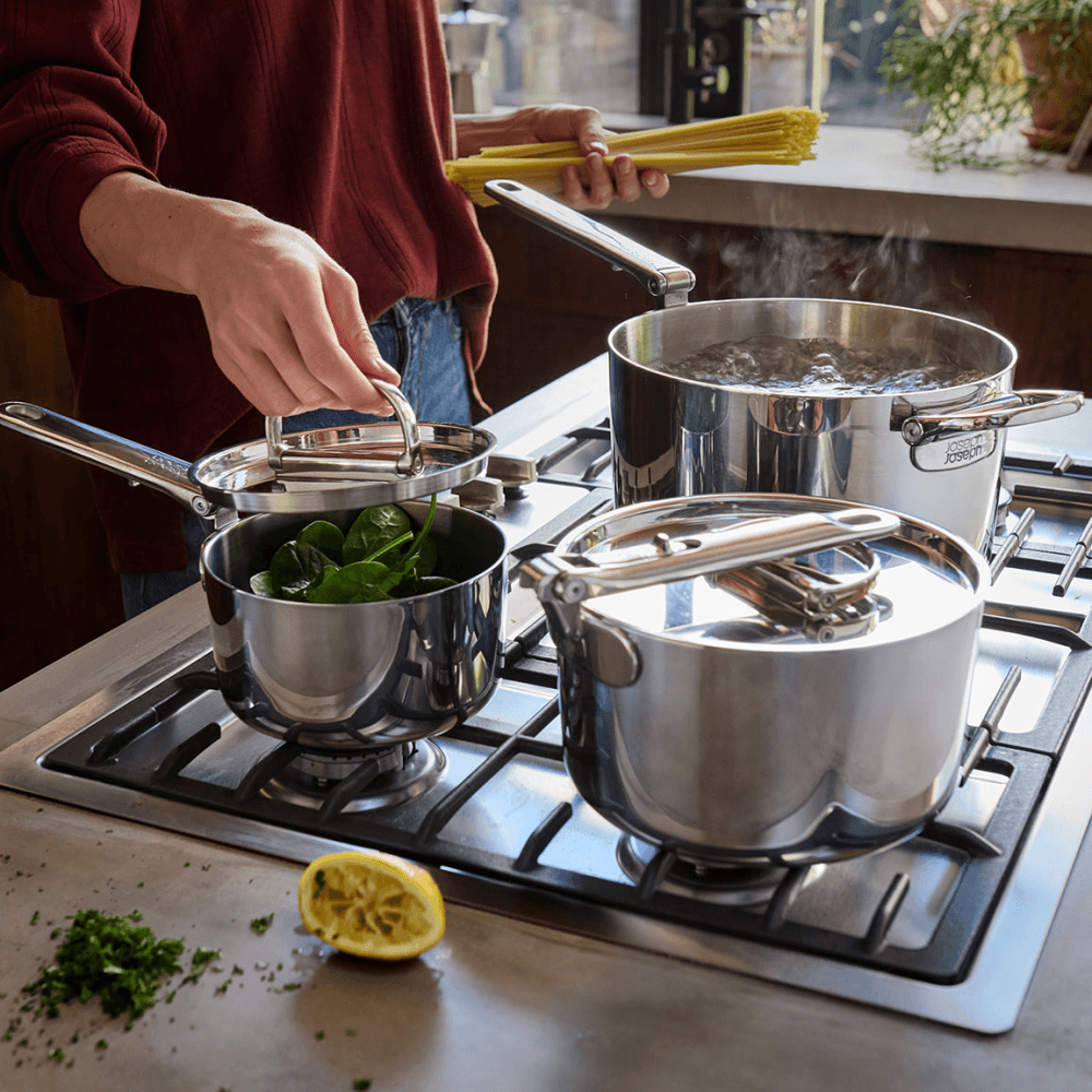 Space 5 Piece Cookware Set, Stainless Steel