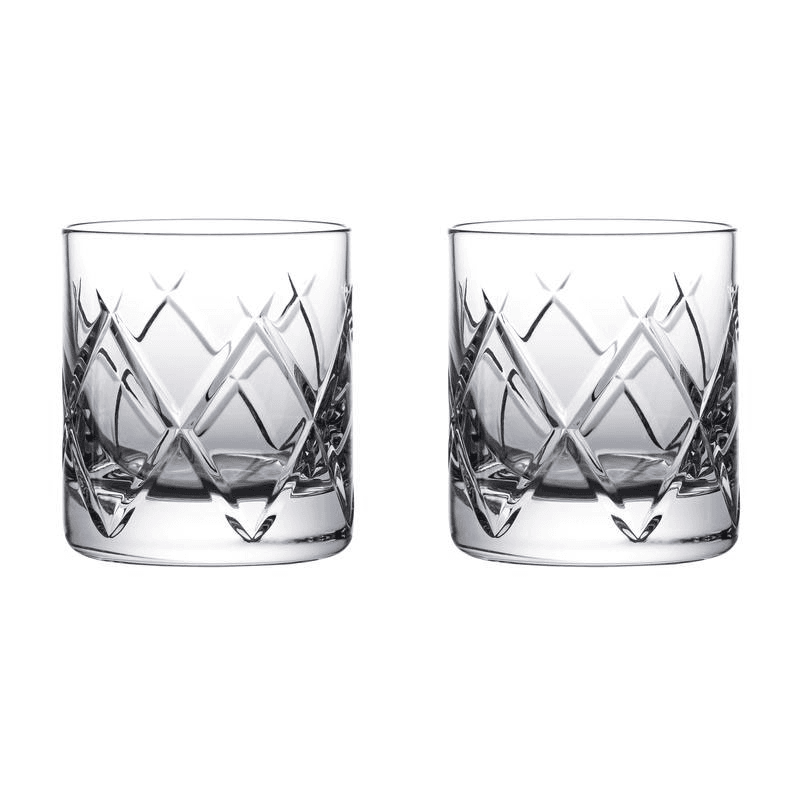 Connoisseur Olann Set of 2 Straight Tumblers, Clear