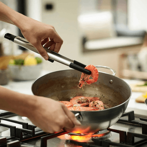 Image showing the Elevate Fusion Precision Tongs, Stainless Steel product.