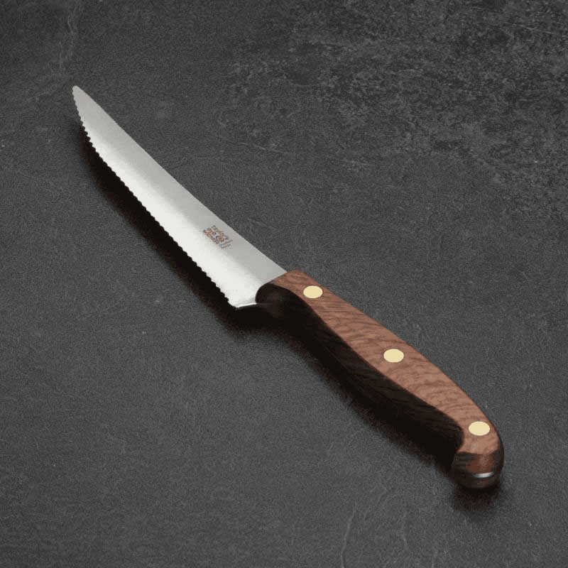 Heritage Oak Scalloped Utility Knife, 13cm