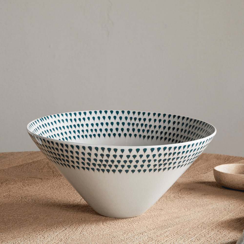 Juniper Drop Serving Bowl, Green