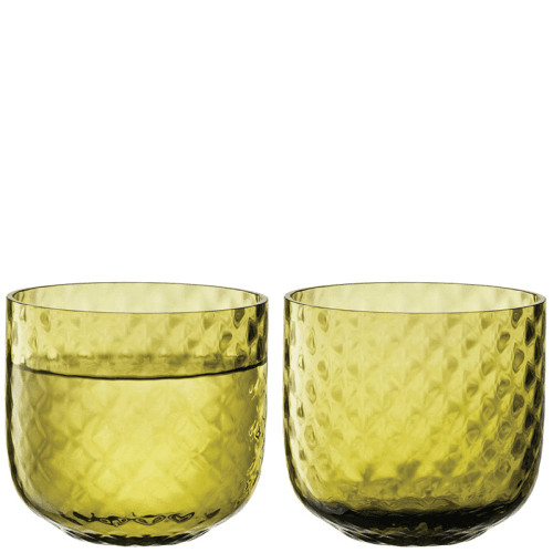 Image showing the Dapple Tumblers Set of 2, 300ml, Woodland Green product.